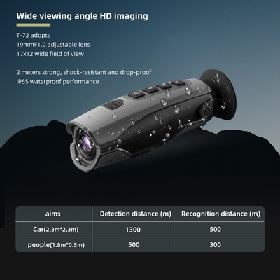 Handheld ультракрасный термальный Imager T-72 384x288 изумленных взглядов ночного видения