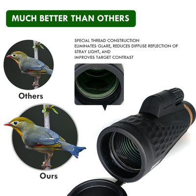 ночное видение телескопа мобильного телефона 18x62 HD Bak4 низкое для взрослых Birding охотясь пеший туризм